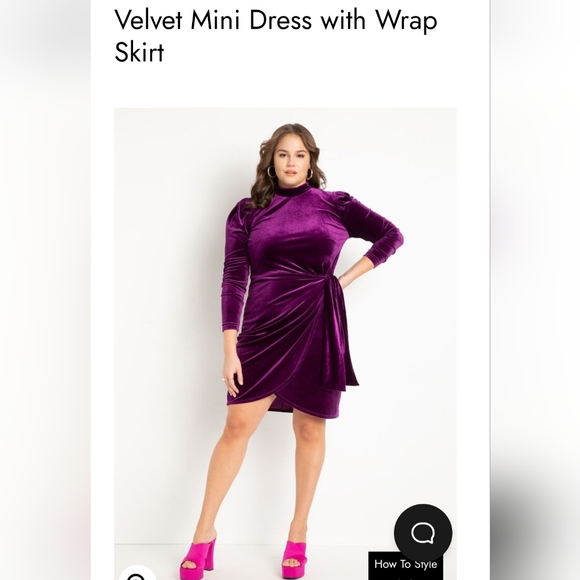 Eloquii velvet dress - Picture 1 of 11